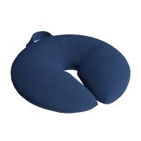 Siddepude Donut Ø40cm i blåt tekstil