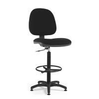 Regal industristol med fodring sort