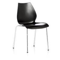 Oslo P3 plastikstol sort