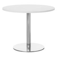 Eva kantinebord 72xØ65cm med hvid bordplade