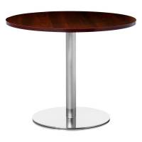 Eva kantinebord 72xØ65cm med valnød bordplade