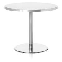 Eva kantinebord 72xØ90cm med hvid bordplade