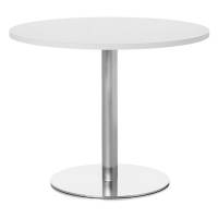 Eva cafebord 72xØ95cm med hvid bordplade