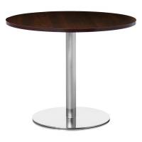 Eva kantinebord 72xØ95cm med valnød bordplade