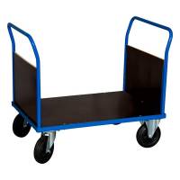 Ladvogn med 2 gavle 900x1000x700mm blå
