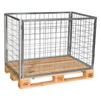 Palleramme med faste sider 800x1200x800mm