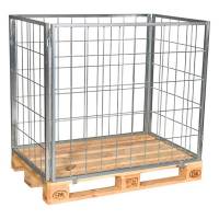 Palleramme med faste sider 1000x1200x800mm