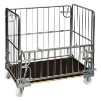 Rullecontainer med nedfaldbar side 1000x1200x800mm