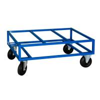 Pallevogn med ramme 1200x800mm blå