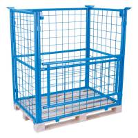 Pallebur med åbning på langside 1600x1200x800mm