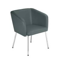 Hello 4L loungestol skindlook mørkegrå