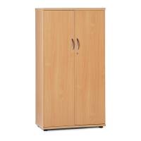 Profi kontorskab med låsbar dør og 3 hylder 1500x800mm bøg