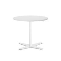 Amy cafebord 565xØ650mm hvid med hvidt stel