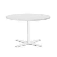 Amy cafebord 565xØ900mm hvid med hvidt stel