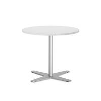 Amy cafebord 565xØ650mm hvid med alugrå stel