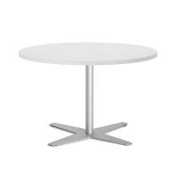 Amy cafebord 565xØ900mm hvid med alugrå stel