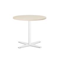 Amy cafebord 565xØ650mm birk med hvid stel