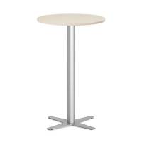 Amy cafebord 1175xØ650mm birk med alugråt stel