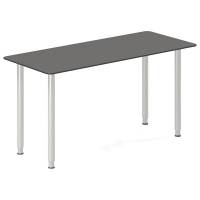 Office skrivebord 140x60cm antracit/alu