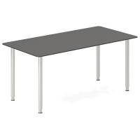 Office skrivebord 160x80cm antracit/alu