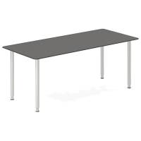 Office skrivebord 180x80cm antracit/alu