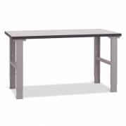 Filebænk med grå laminat bordplade 1500x620mm 
