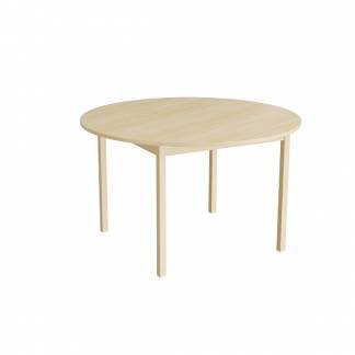 Rundt bord Ø120cm højde 720cm med lyddæmpende birk laminat, birk stel