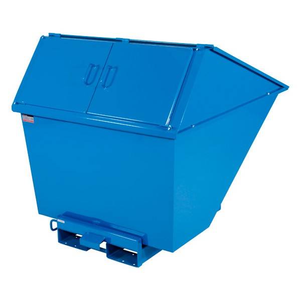 Tipcontainer High 2700 liter 2000 kg CE-mærket i blå