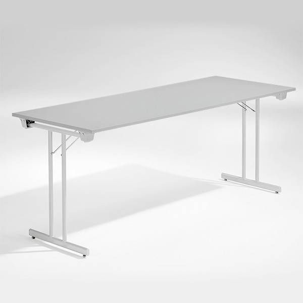 Dinner Style klapbord 180x80cm lys grå med alugrå stel