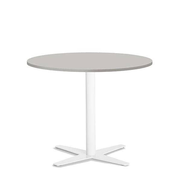 Amy cafebord Ø90cm h:73,5cm grå bordplade med hvidt stel