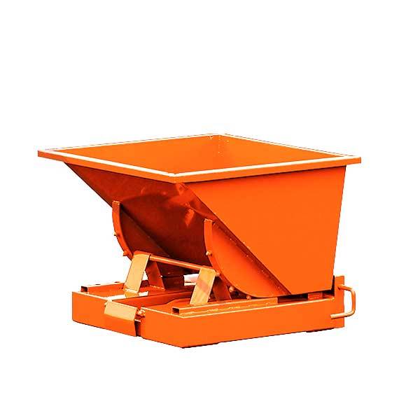 Tipcontainer Std 150 liter 1200 kg CE-mærket i orange