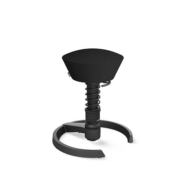 Swopper balancestol 520-660mm sort sæde og sort stel
