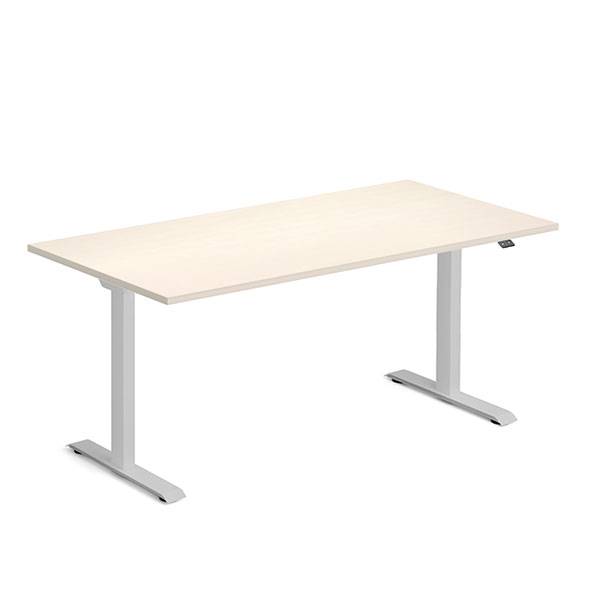 Ekoflex hæve-sænke bord 160x80cm med birk bordplade