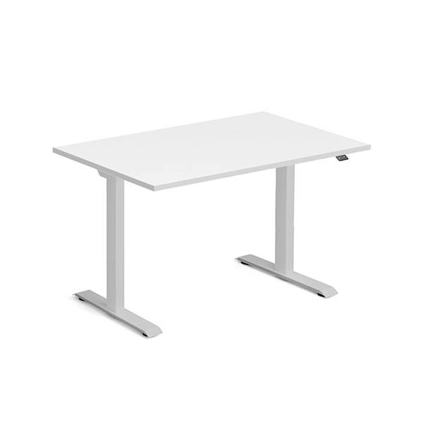 Ekoflex hæve-sænke bord 120x80cm med lysgrå bordplade
