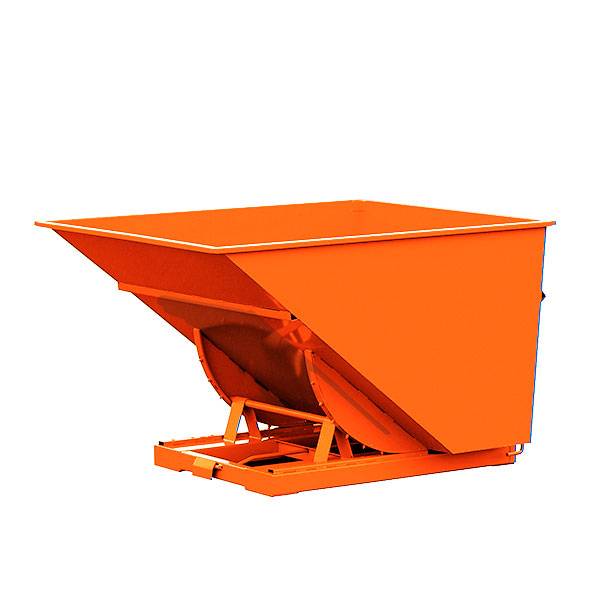 Tipcontainer Std 2500 liter 2000 kg CE-mærket i orange