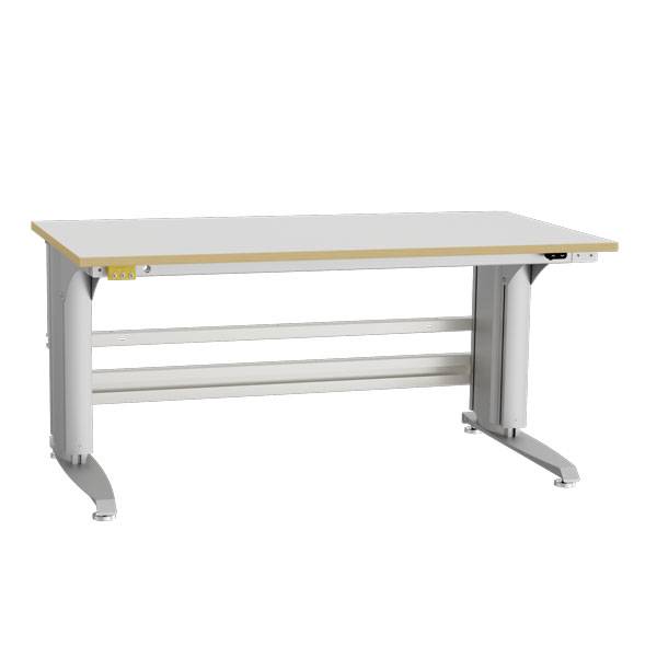 ESD-arbejdsbord type 400 med grå HPL bordplade 1500x800mm