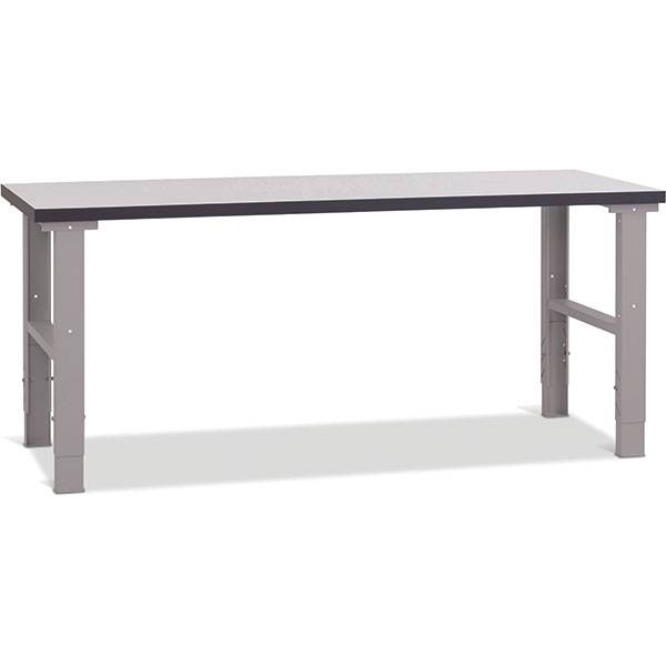 Filebænk med grå laminat bordplade 2000x620mm