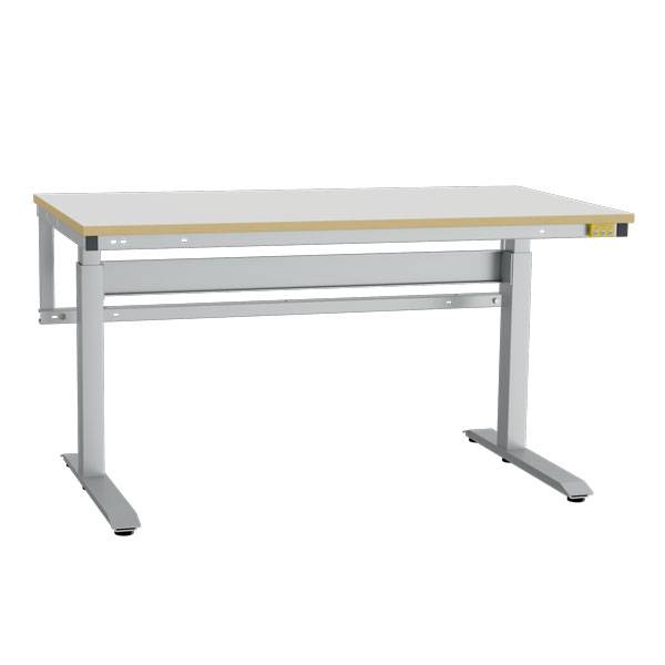 ESD-arbejdsbord ErgoMini med grå HPL bordplade 1500x800mm