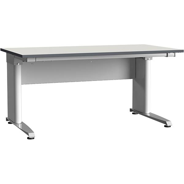 ErgoMulti El arbejdsbord med grå vinyl bordplade 2000x800mm