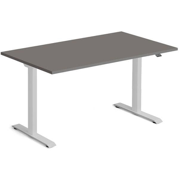 Ekoflex hæve-sænke bord 140x80cm med antracit bordplade