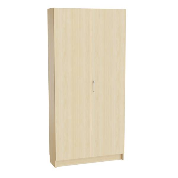 Mora højskab 2100x1000x320mm i birk laminat med cylinderlås