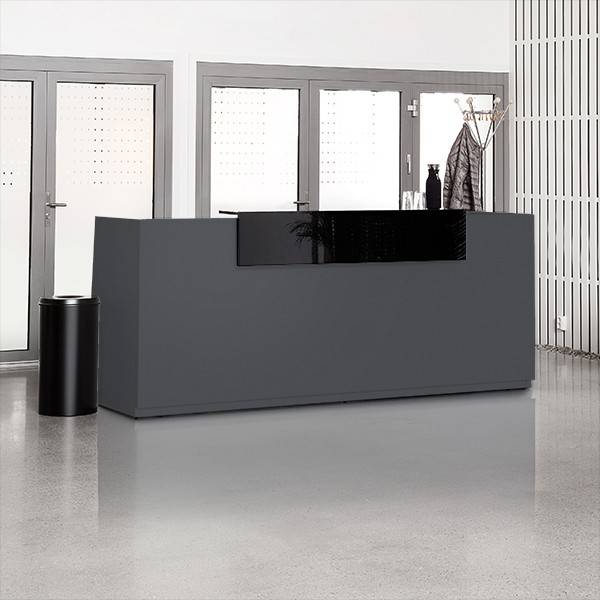 Libra Receptionsskranke med hæve-sænkebord 260 cm antracit