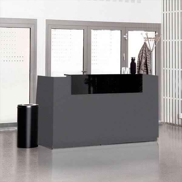 Libra Receptionsskranke komplet med skrivebord 173 cm antracit