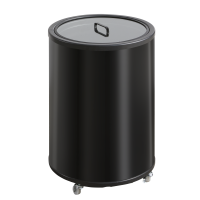 Scancool CC30BC t&oslash;ndek&oslash;ler 29 Liter med glasl&aring;g og hjul sort