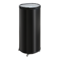Scancool CC66BCLL t&oslash;ndek&oslash;ler 61 Liter med LED-lys sort