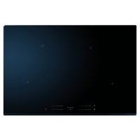 Scandomestic 77 cm induktionskogeplade med 4 Slider Touch-kontroller