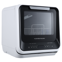 Scandomestic bordopvaskemaskine SFO 101 W Mini Dish til 2 kuverter hvid