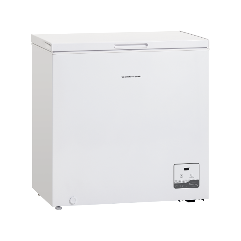 Scandomestic CF200WD kummefryser 199 liter med 2-i-1 k&oslash;lefunktion hvid