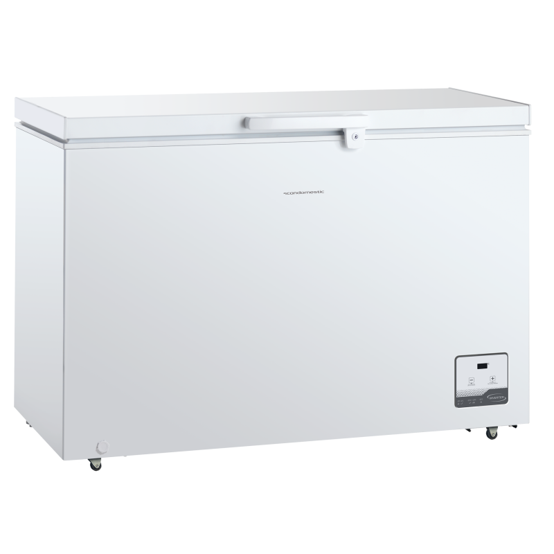Scandomestic CF400WD kummefryser 400 liter med 2-i-1 k&oslash;lefunktion hvid