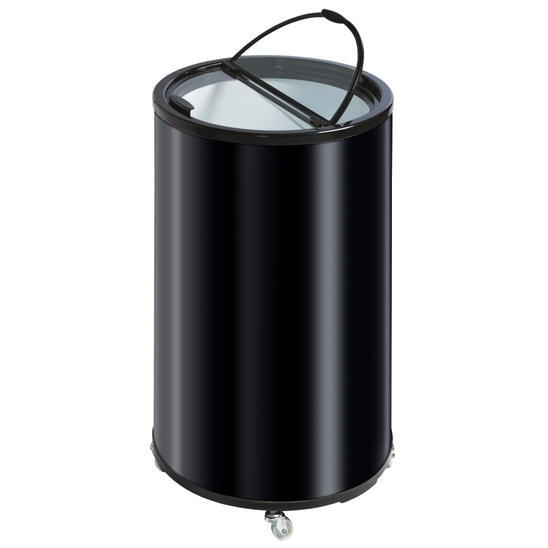 Scancool TK 42 BE t&oslash;ndek&oslash;ler 41 Liter med delt glasl&aring;g sort